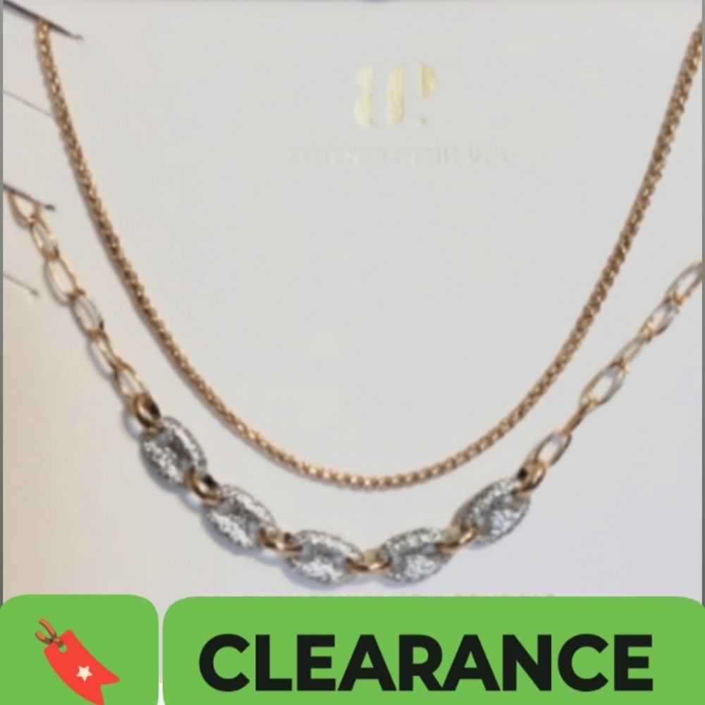 Peaceful Paradise Gold and Silver Necklace Set